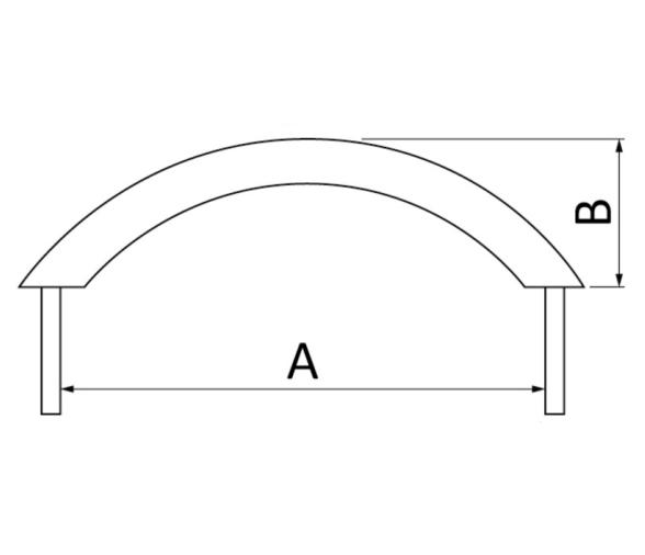 Pasamanos Tubo Ovalado AISI316
