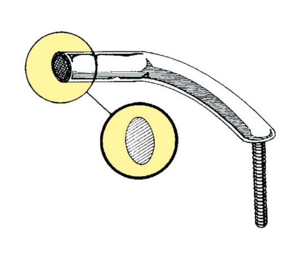 Pasamanos Tubo Ovalado AISI316