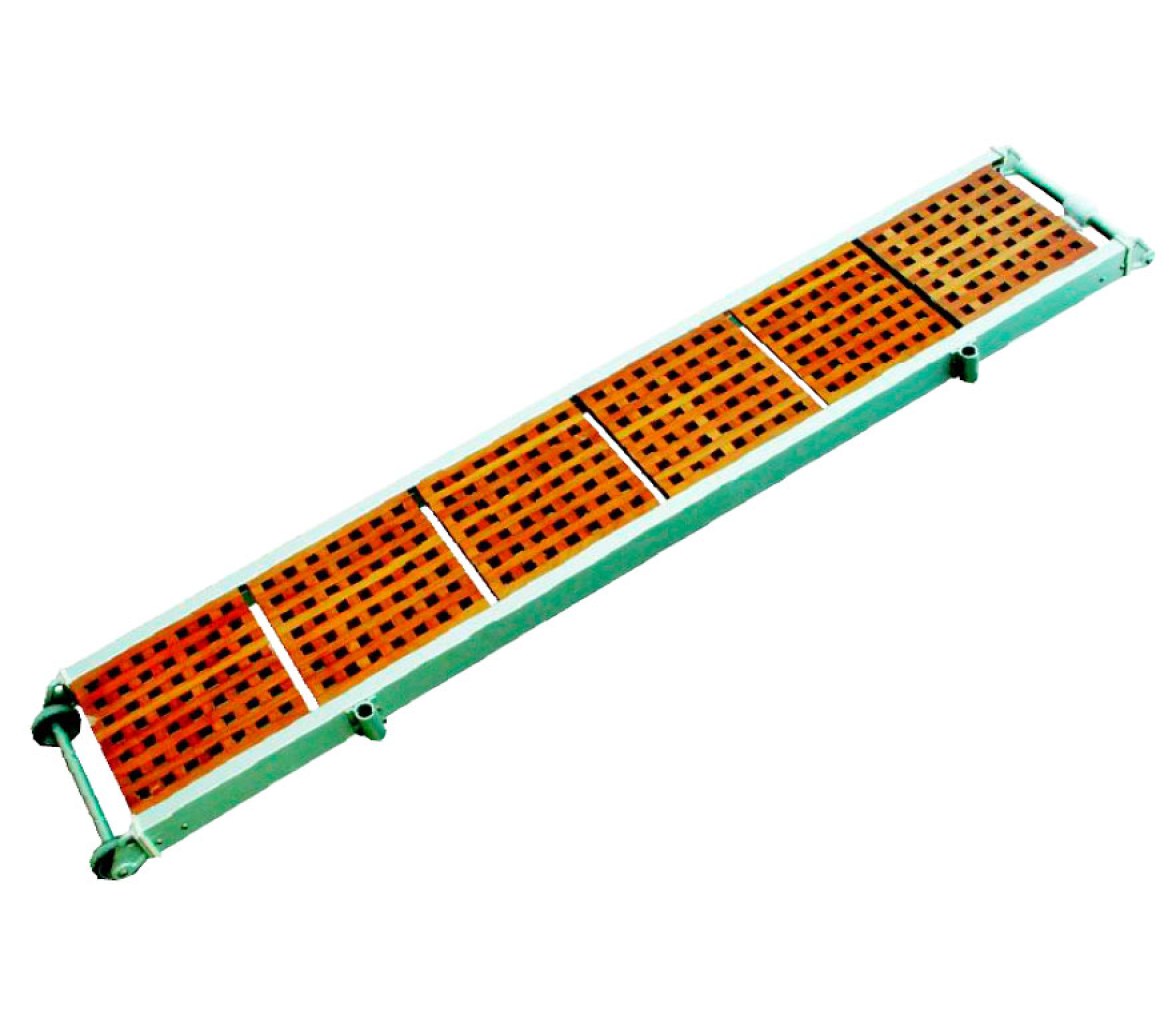Pasarela Fija de Aluminio con Suelo de Madera 200cm