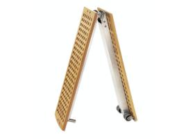 Pasarela Plegable Aluminio Suelo Madera de Rejilla Poker