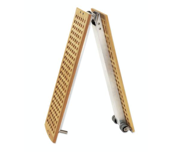 Pasarela Plegable Aluminio Suelo Madera de Rejilla Poker