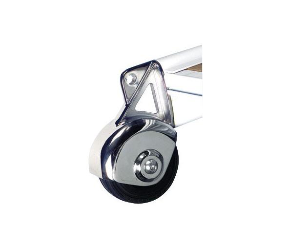 Pasarela Plegable Aluminio Suelo Madera Iroko