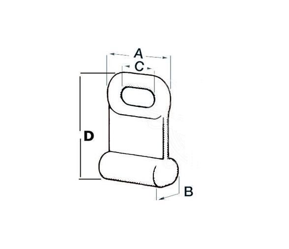 Patin de Nylon para Mastil Osculati