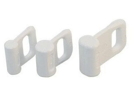 White Nylon Mast Sliders