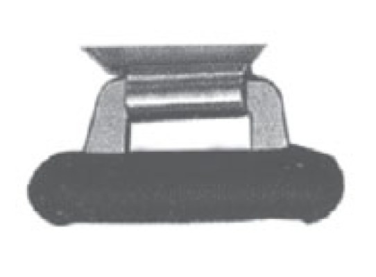 50 mm Black Plastic with Stainless Steel Loop