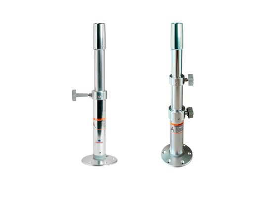 Pedestal de Mesa Aluminio con Cierre de Rosca para Mesas Composite