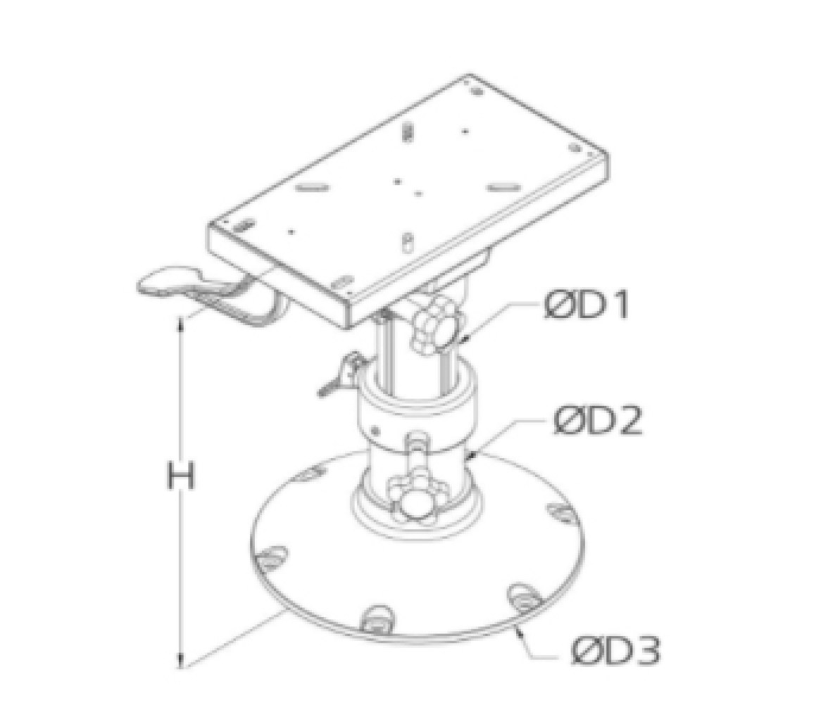 Pedestal Manual Swivel