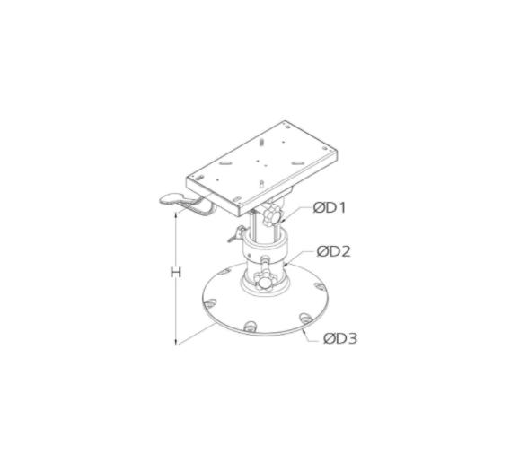 Pedestal Manual Ajustable