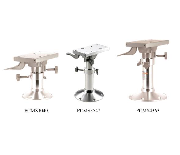 Pedestal Manual Ajustable con Base Deslizante