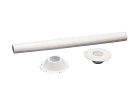 Osculati Pedestal de Mesa Blanco de Aluminio 70 cm