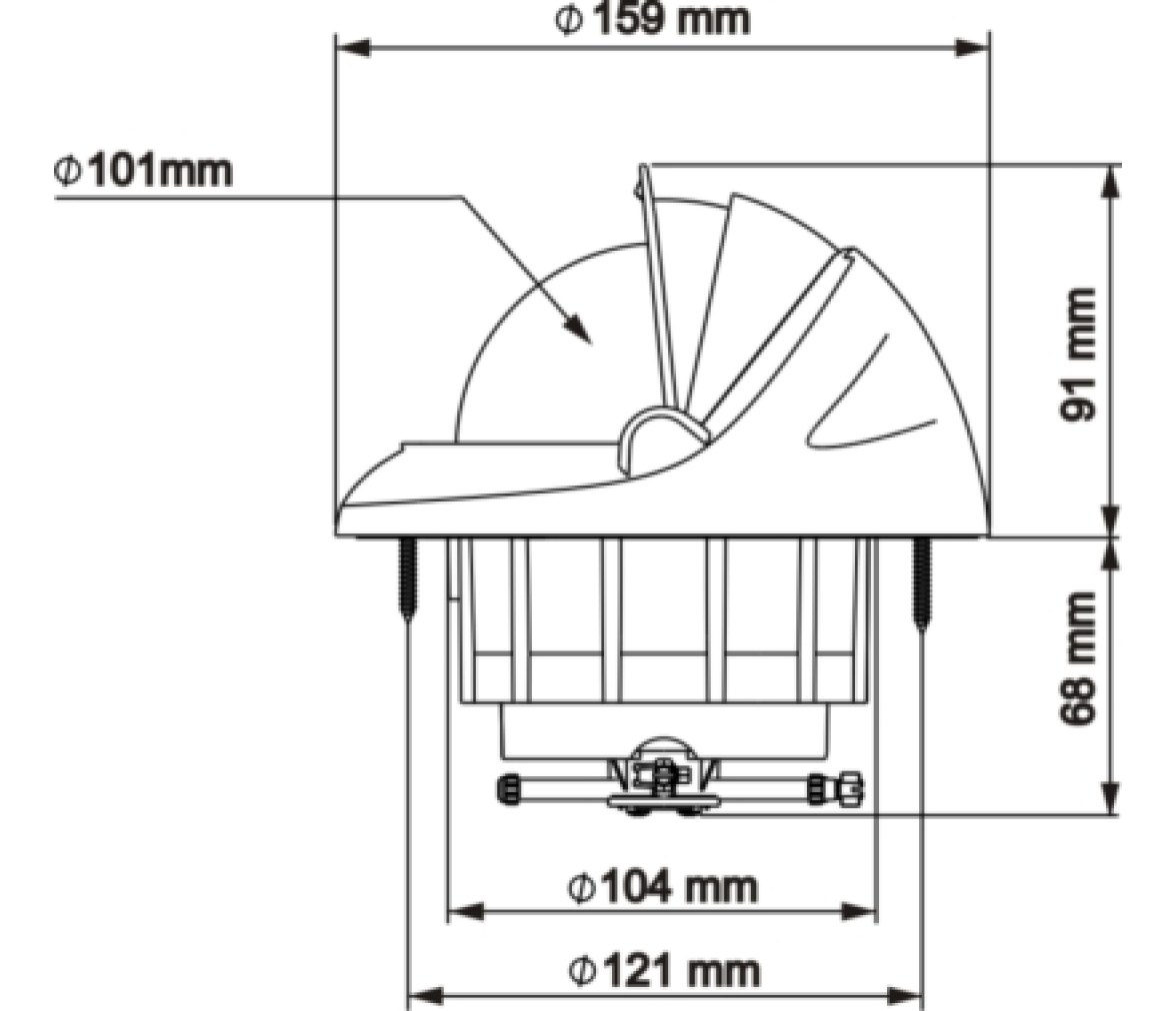 Pedestal Compas Offshore 115 Empotrable Plastimo