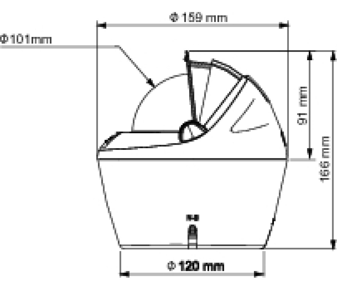 Pedestal Compas Offshore 115 Empotrable Plastimo