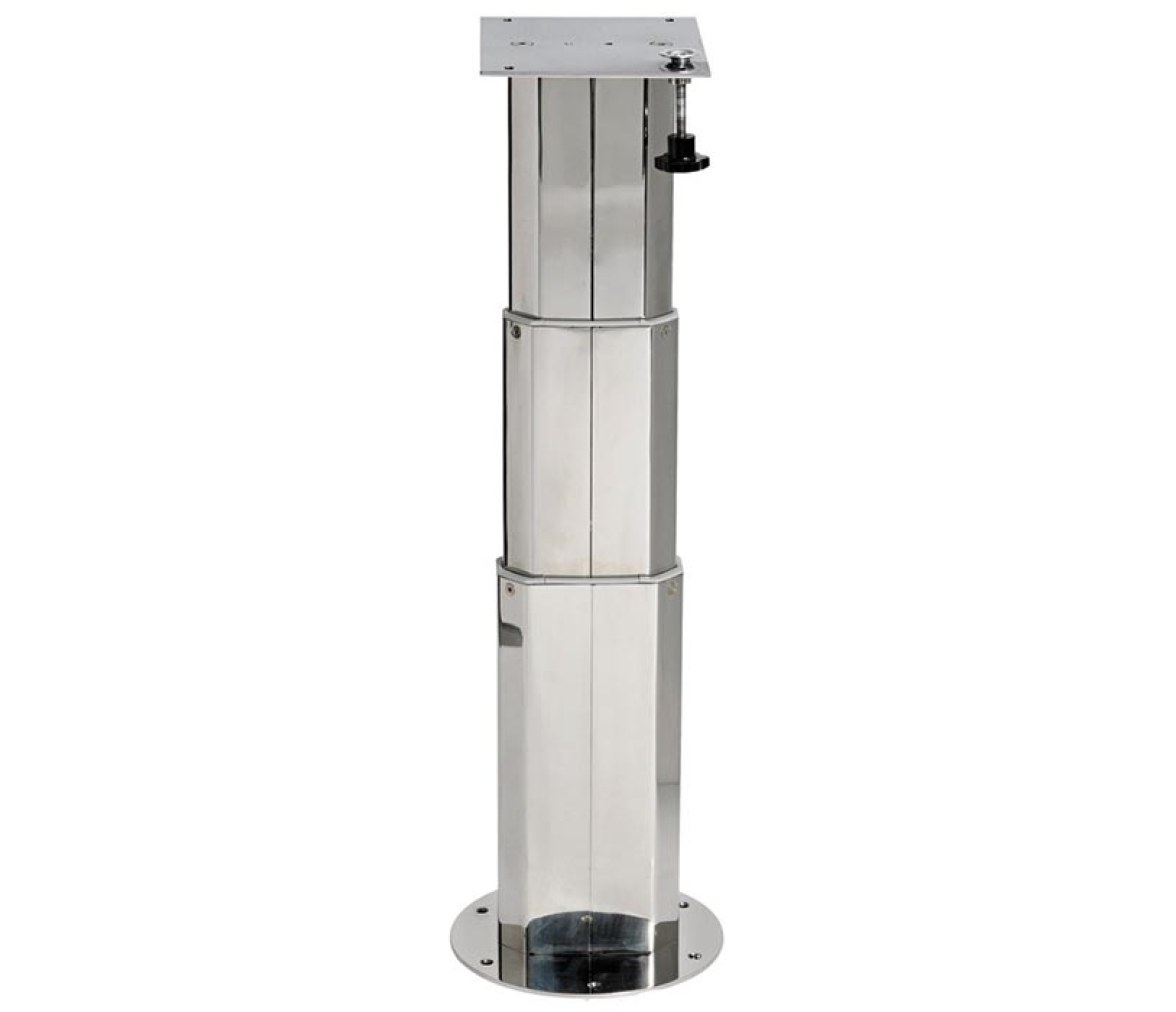 Pedestal para Mesa Telescopico Acero Inox