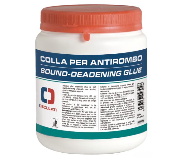 Pegamento auto extinguible para paneles insonorizantes