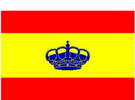 Spain Flag with Crown Sticker
