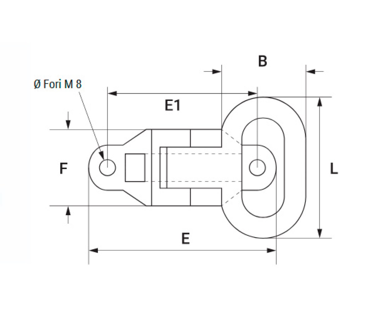 Peldaño para Mastil Plegable Inoxidable 316