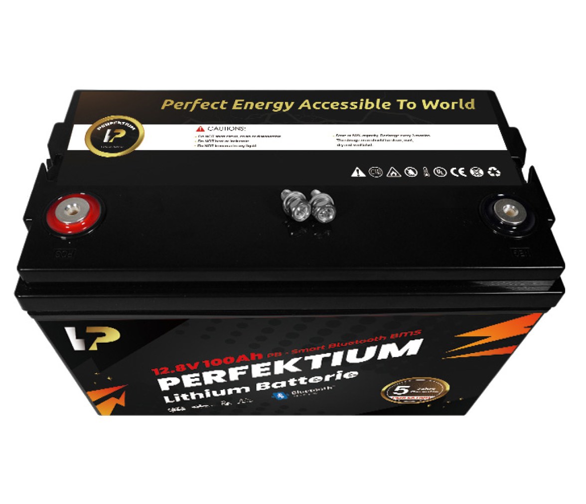 Perfektium PB Batería de Litio LiFePO4 12.8V 100Ah Bluetooth