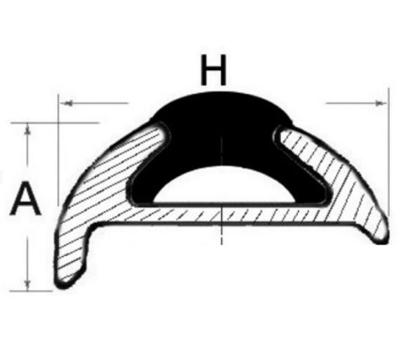 Perfil de Aluminio para Cinton 38mm