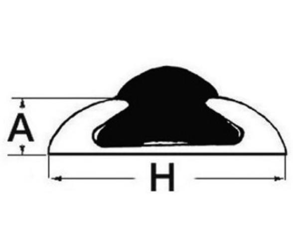 Cinton PVC para Perfil de Aluminio 56mm