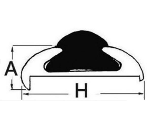 Perfil de Aluminio para Cinton 56mm 14+5