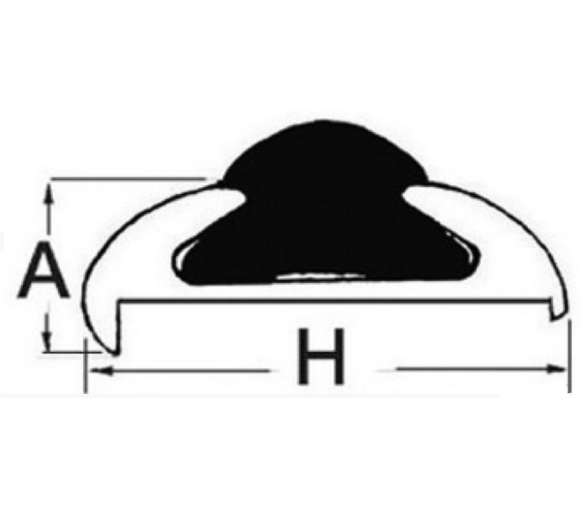 Perfil de Aluminio para Cinton 56mm 14+5