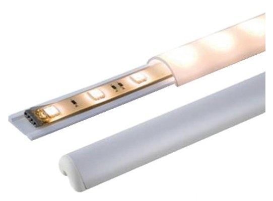 Perfil Plastico Blanco para Incorporar Tiras de LED