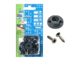 Perfix Broche Hembra de Plastico Azul - Pack 10