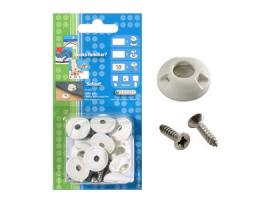 Perfix Broche Hembra Blanco Atornillado - Pack 10