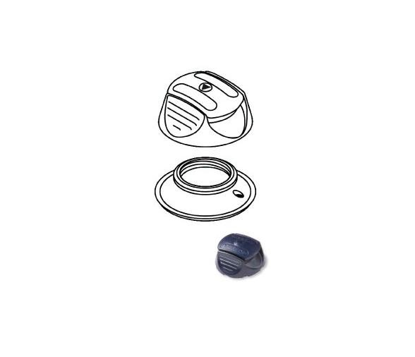 Perfix Broche Macho de Plastico Azul - Pack 4