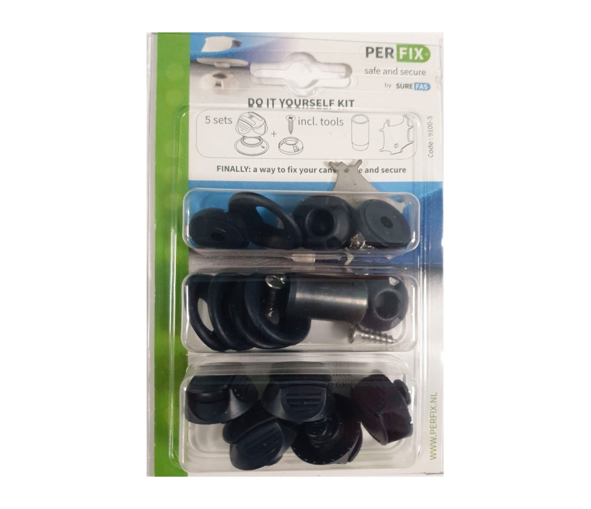 Perfix Kit 5 Broches Completos  Azules