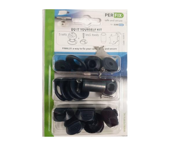 Perfix Kit 5 Broches Completos  Azules