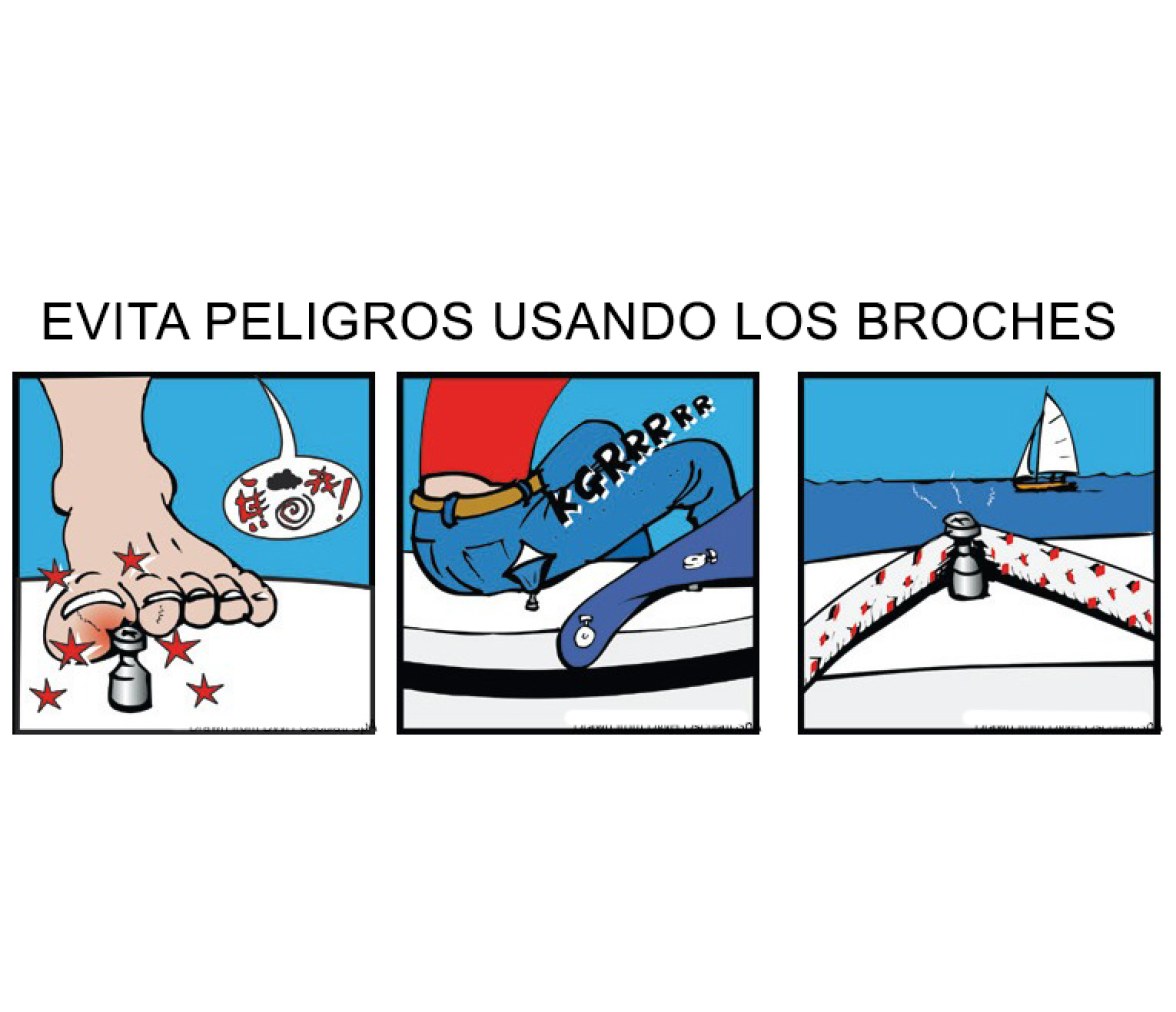 Perfix Kit 5 Broches Completos  Azules