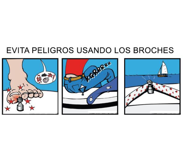 Perfix Kit 5 Broches Completos  Azules