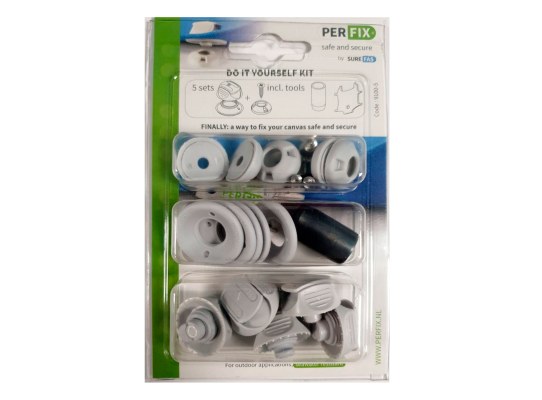 Perfix Kit 5 Broches Completos Grises