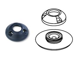 Perfix Broche Hembra de Plastico Azul para Tela - Pack 10