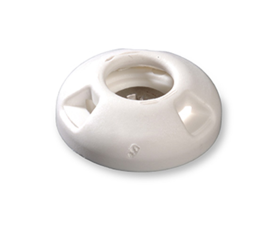 Perfix Broche Hembra Blanco Atornillado - Pack 10