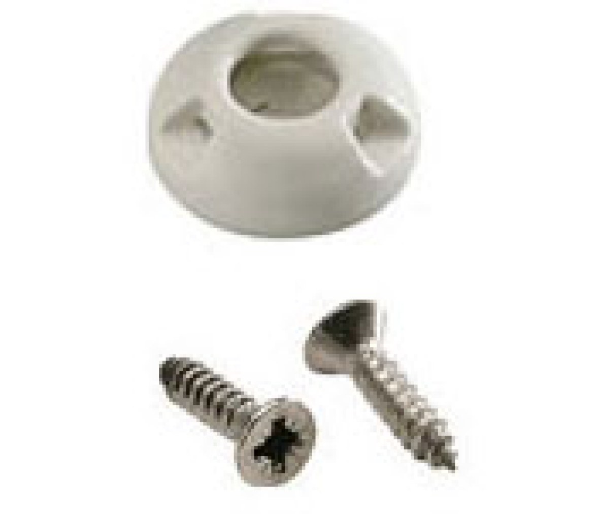 Perfix Broche Hembra Blanco Atornillado - Pack 10