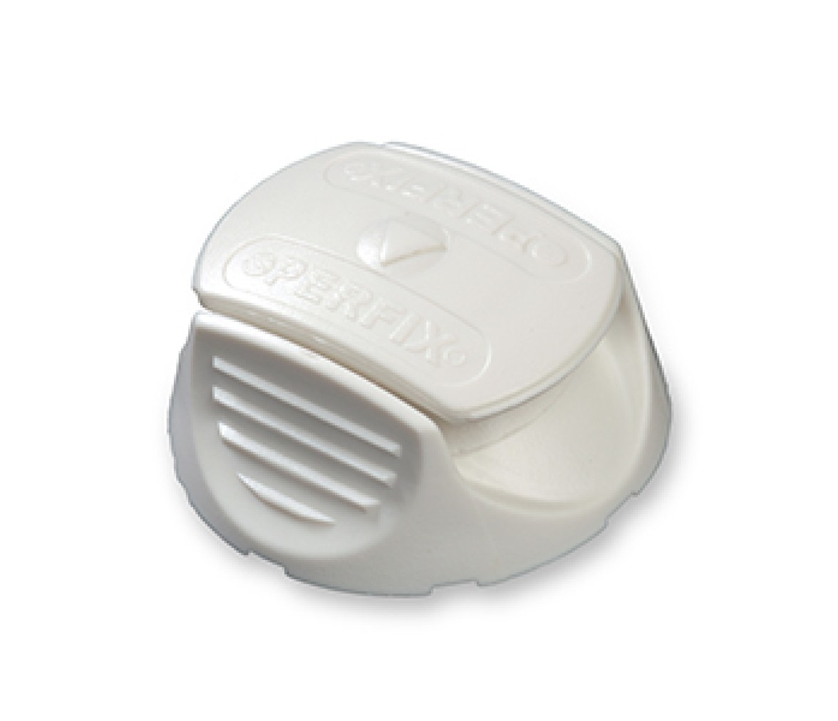 Perfix Broche Macho de Plastico Blanco - Pack 10