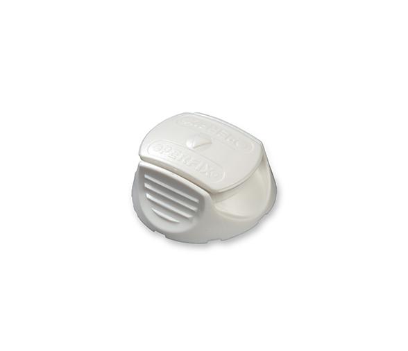 Perfix Broche Macho de Plastico Blanco - Pack 4