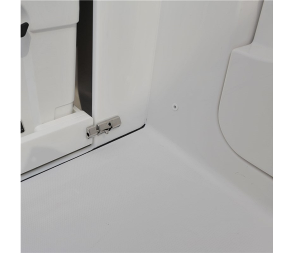 Slide latch with cover, spring loaded 67mm for mounting on-top