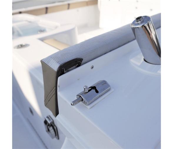 Pestillo deslizante con tapa 67mm, para montaje superficie AIS 316