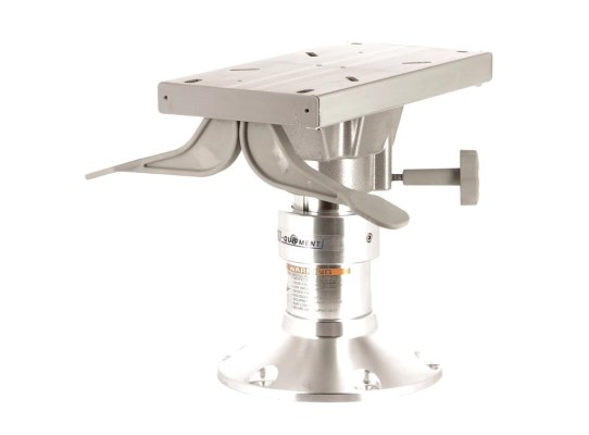 Gas adjustable and sliding seat foot