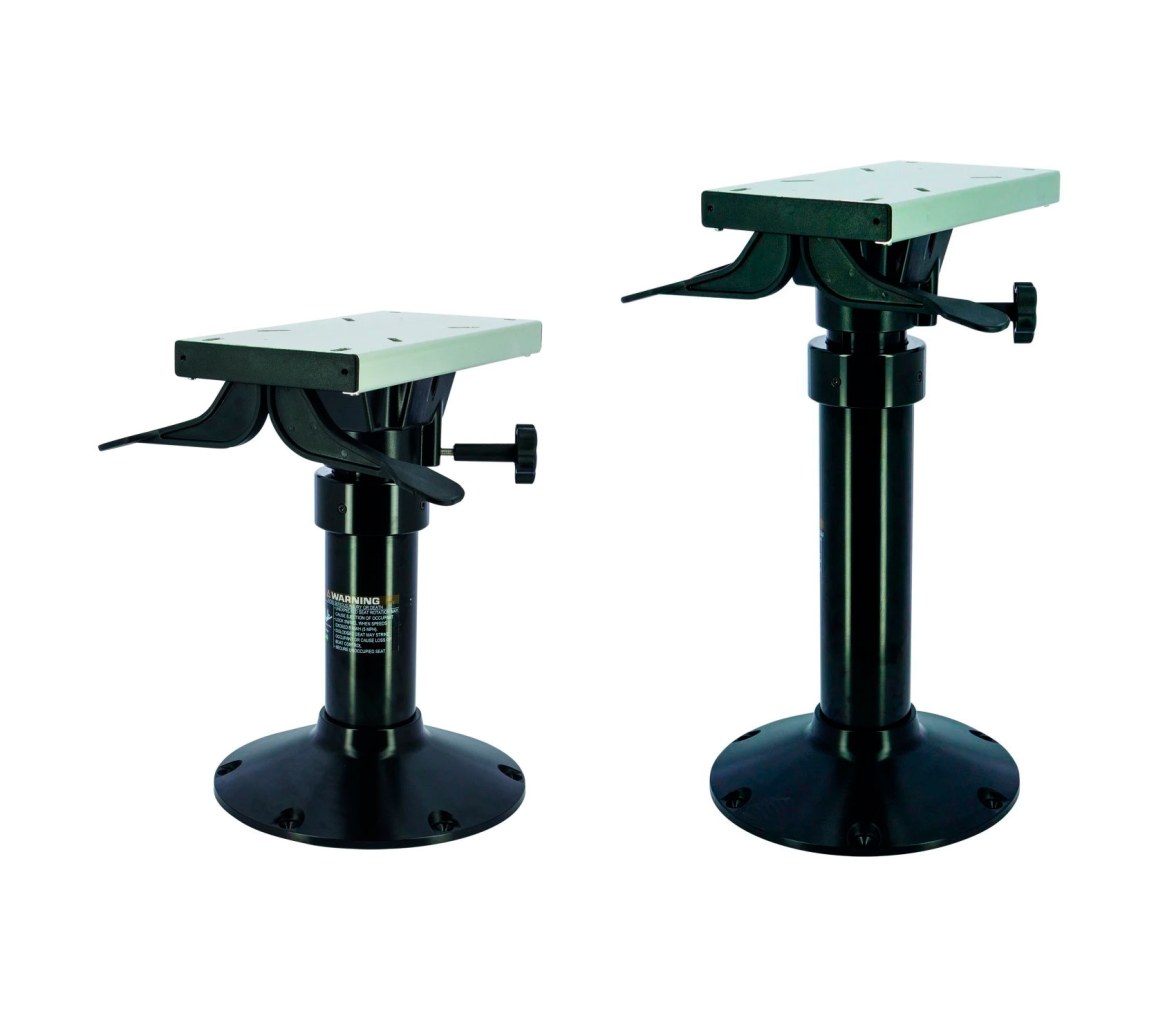 Pie de Asiento Ajustable a Gas y Deslizante Negro