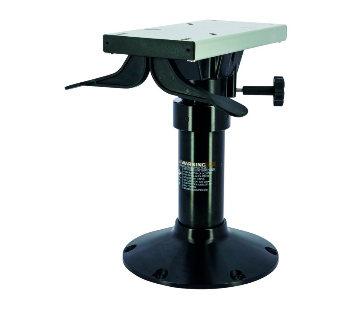 Pie de Asiento Ajustable a Gas y Deslizante Negro