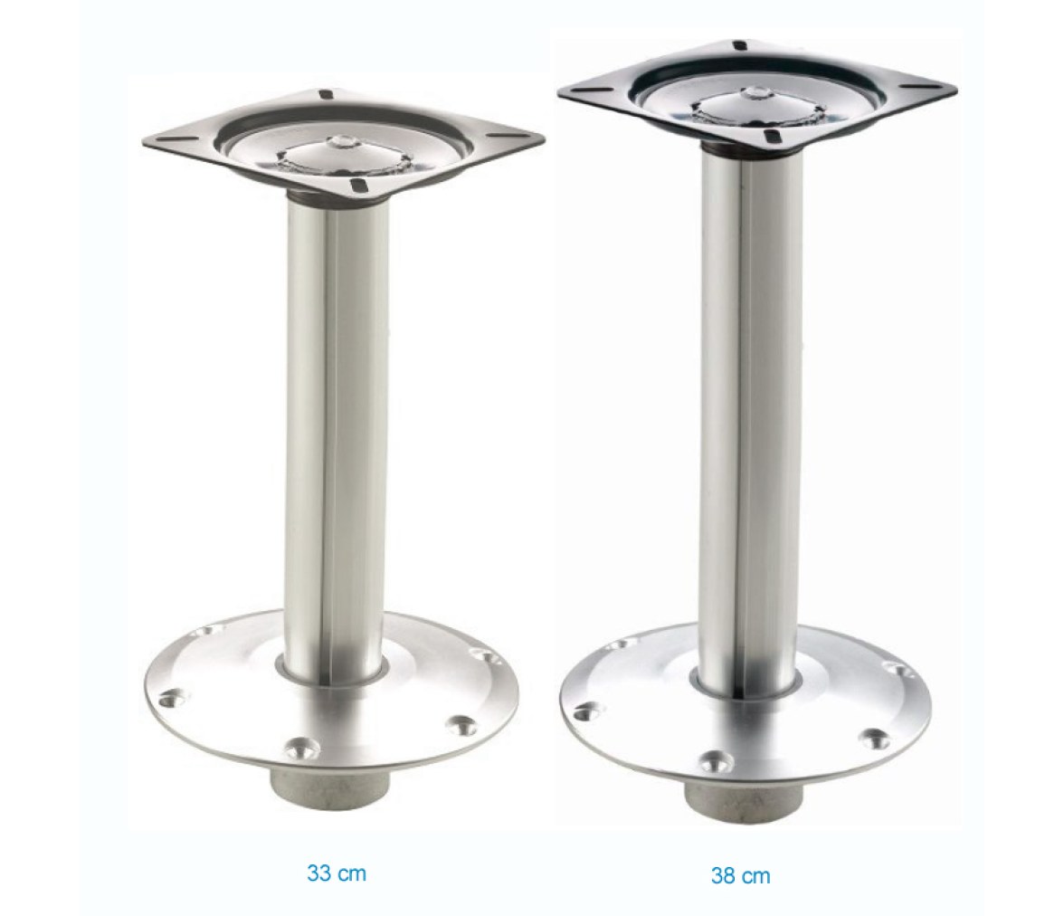 Vetus Pie de Asiento de Altura Fija Desmontable con Rápido Posicionado Giratorio