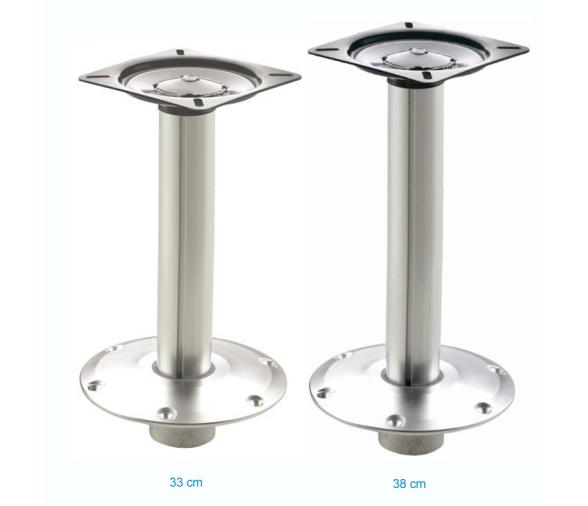 Vetus Pie de Asiento de Altura Fija Desmontable con Rápido Posicionado Giratorio