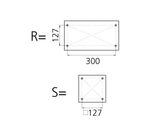 Vetus Pie de asiento forma campana 10"