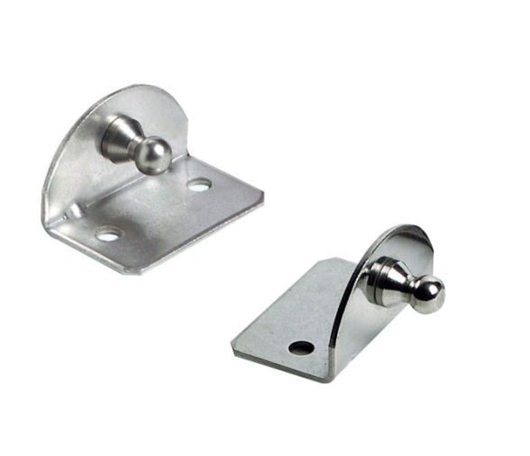 Placa 90 Grados con Bola Soporte Amortiguadores 10 mm