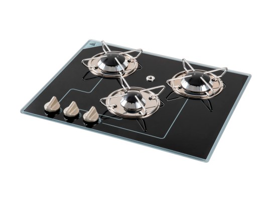 Gas Hob with Pyroceram 3 Burners 505 x 410 mm