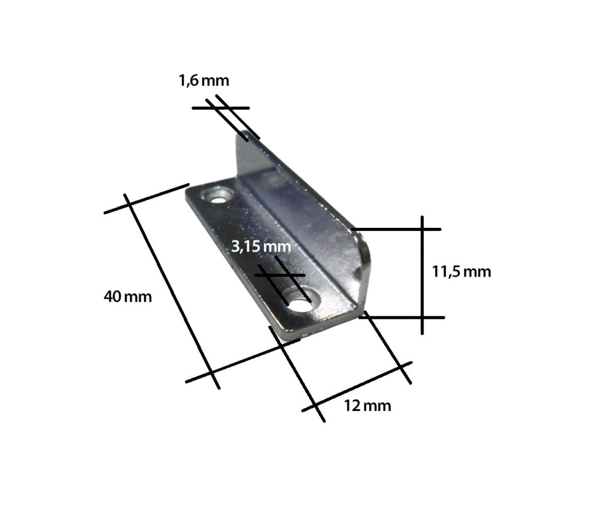 Placa de Tope en Forma de L